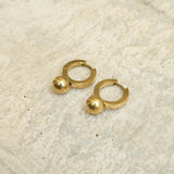 Ball Drop Hoop Earrings