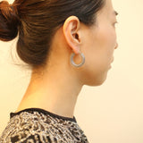 Disco Tube Hoop Earrings