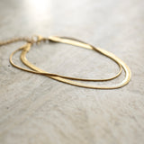 Double Snake Chain Bracelet - cyclicalind