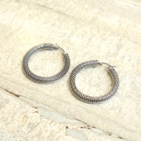 LG Disco Tube Hoop Earrings