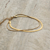 Double Snake Chain Bracelet - cyclicalind