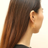 Snake Texture Hoop Earrings