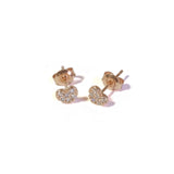 Sparkle Heart Studs