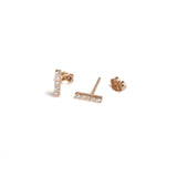 Medium CZ Bar Studs