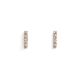 Medium CZ Bar Studs