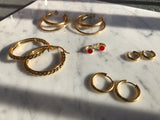 Red Circle Hoops