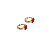 Red Circle Hoops