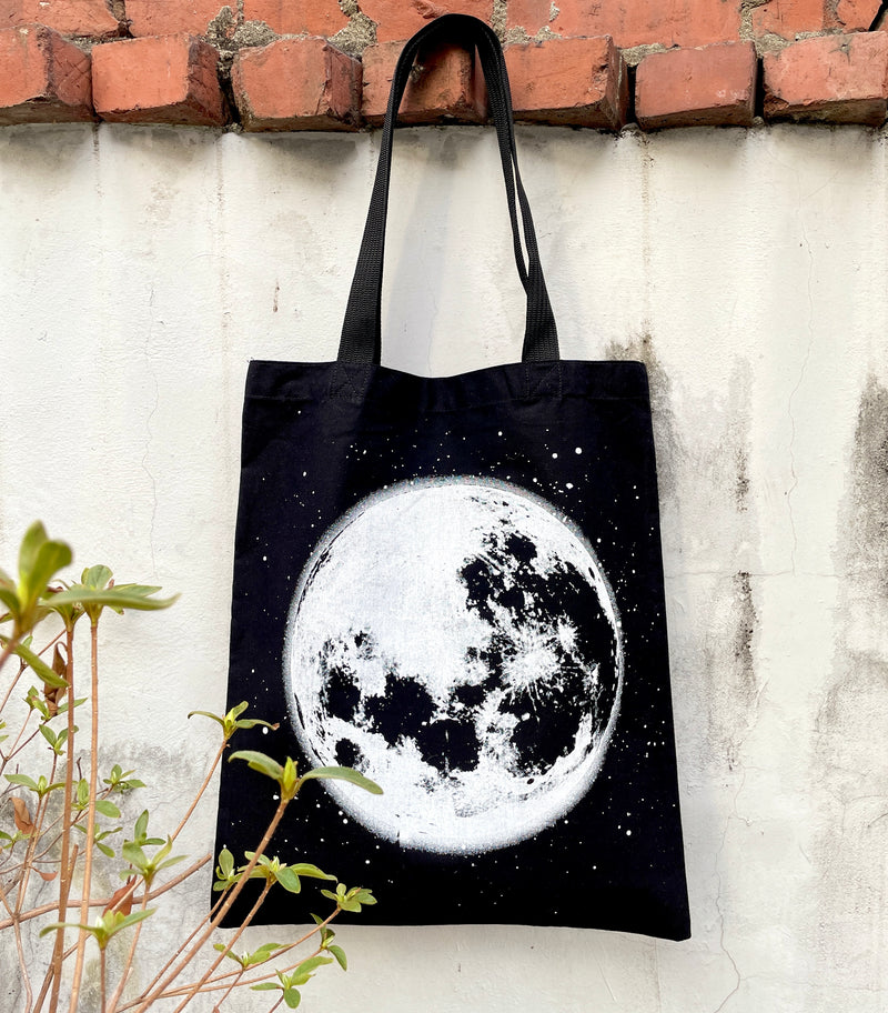 Moon Eco Canvas Tote Bag