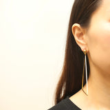 Skull w/ Triangle Drop Earrings