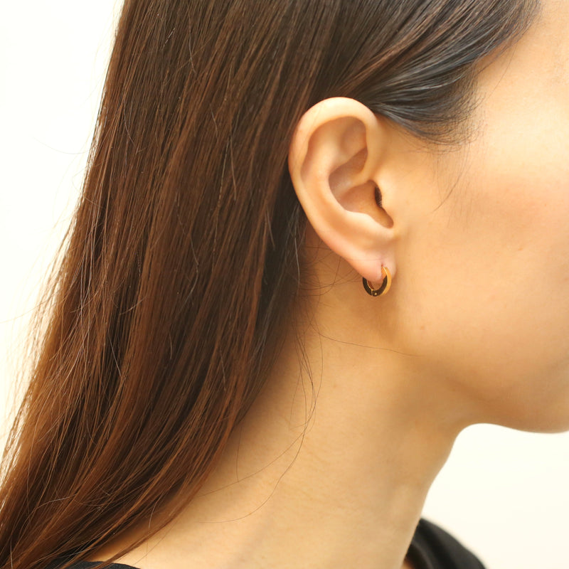 X Small Edge Hoop Earrings