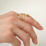 Adjustable Gold Snake Ring