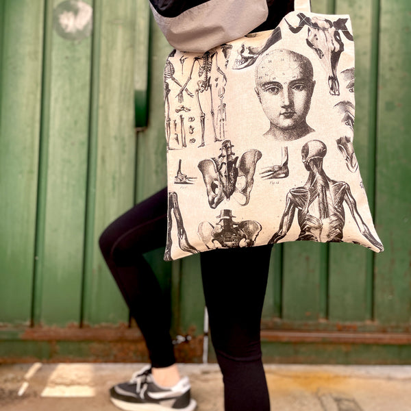 Anatomy Skeleton Eco Canvas Tote Bag