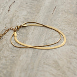 Double Snake Chain Bracelet