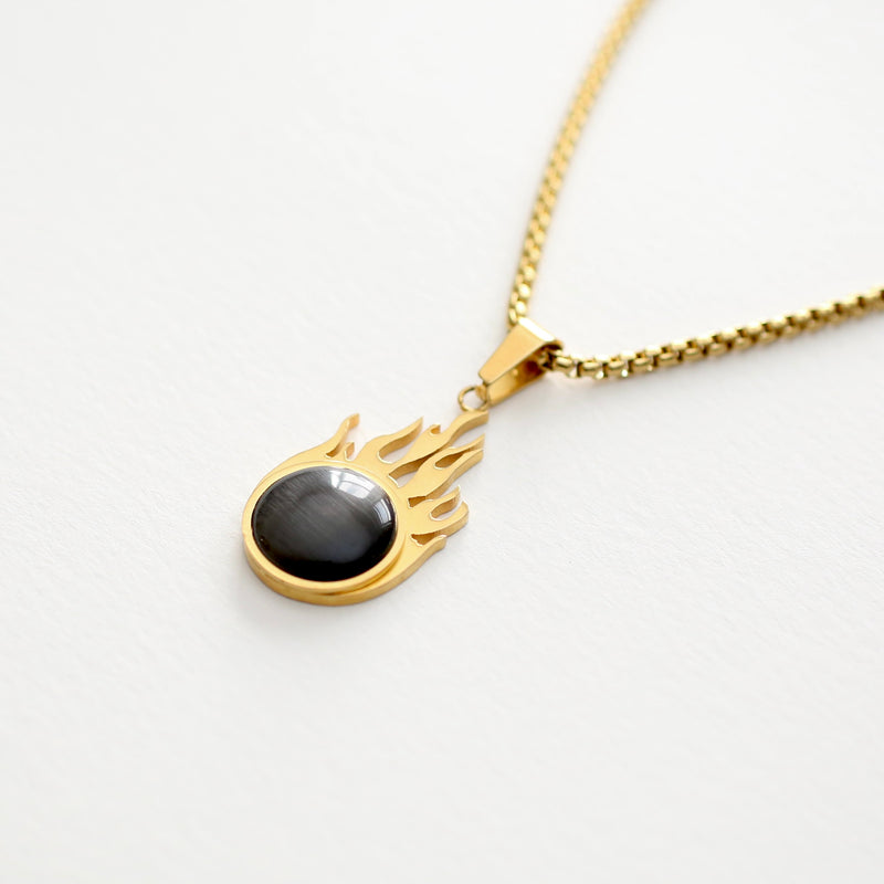 Fire w/ Black Onyx Necklace