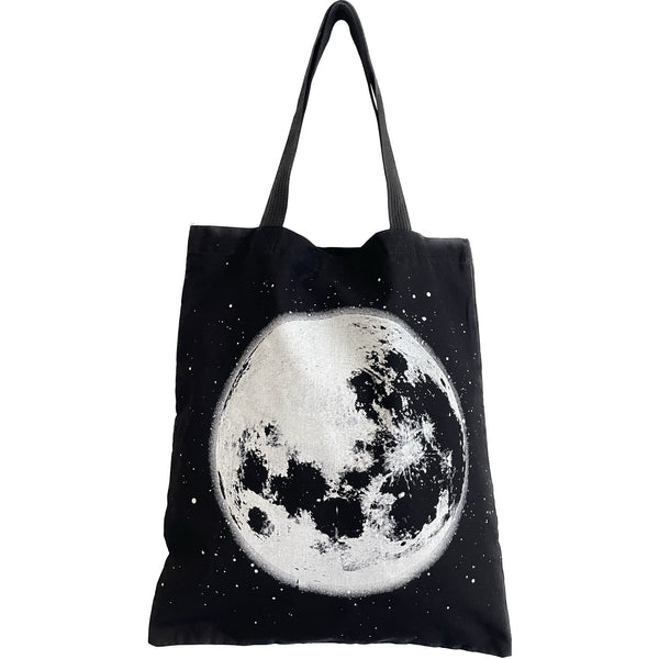 Moon Eco Canvas Tote Bag