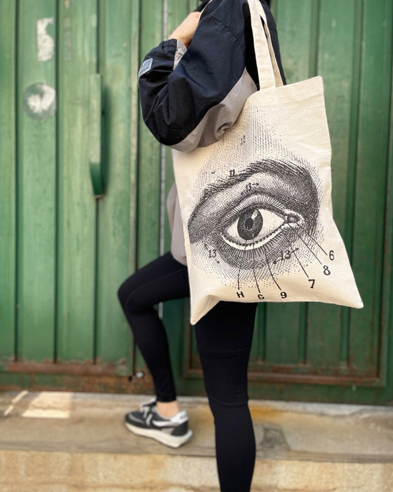 Eye Anatomy Eco Canvas Tote Bag