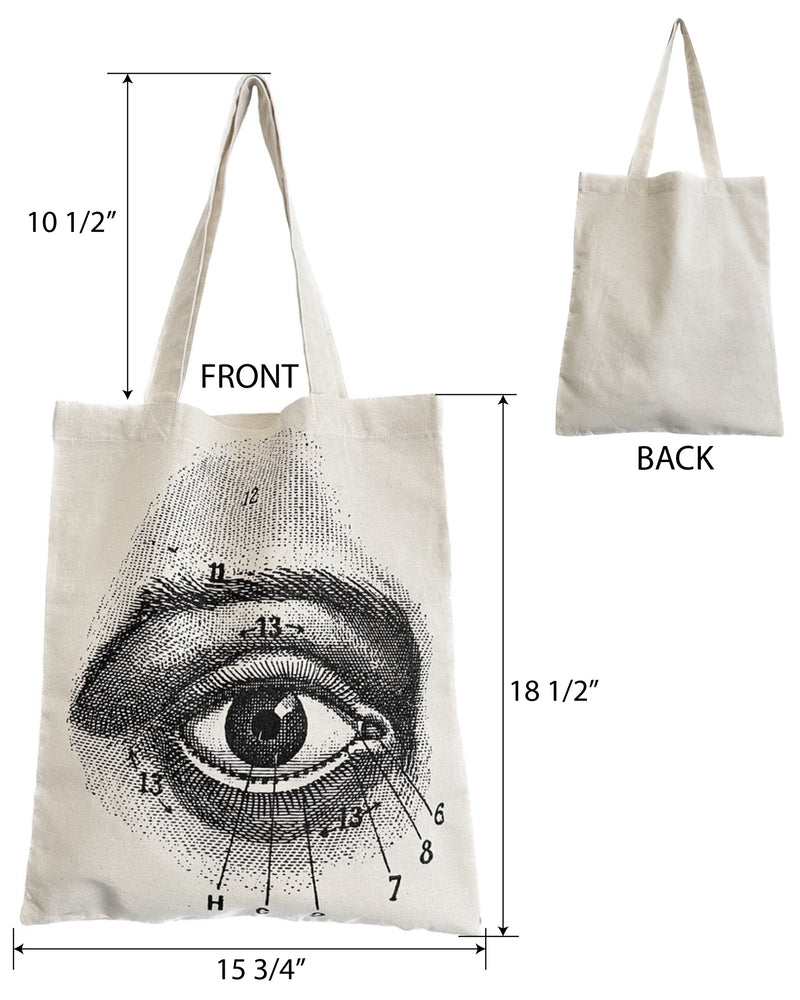 Eye Anatomy Eco Canvas Tote Bag