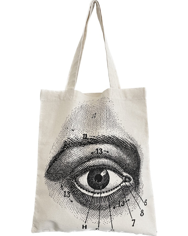 Eye Anatomy Eco Canvas Tote Bag