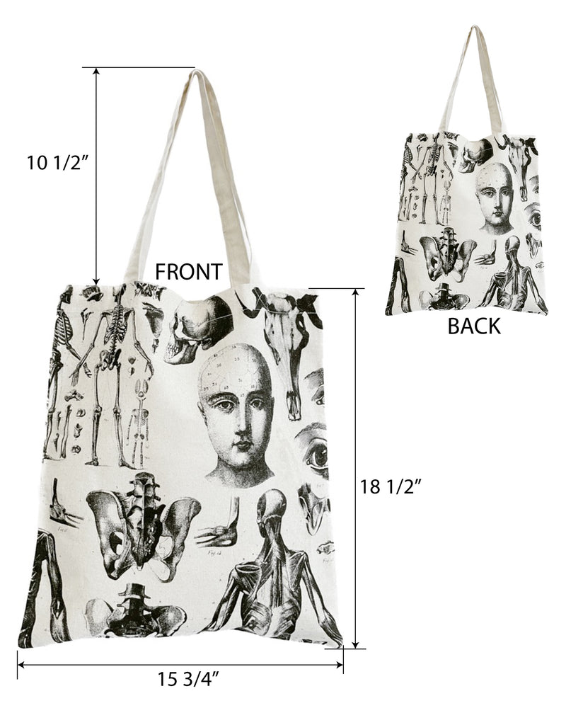 Anatomy Skeleton Eco Canvas Tote Bag