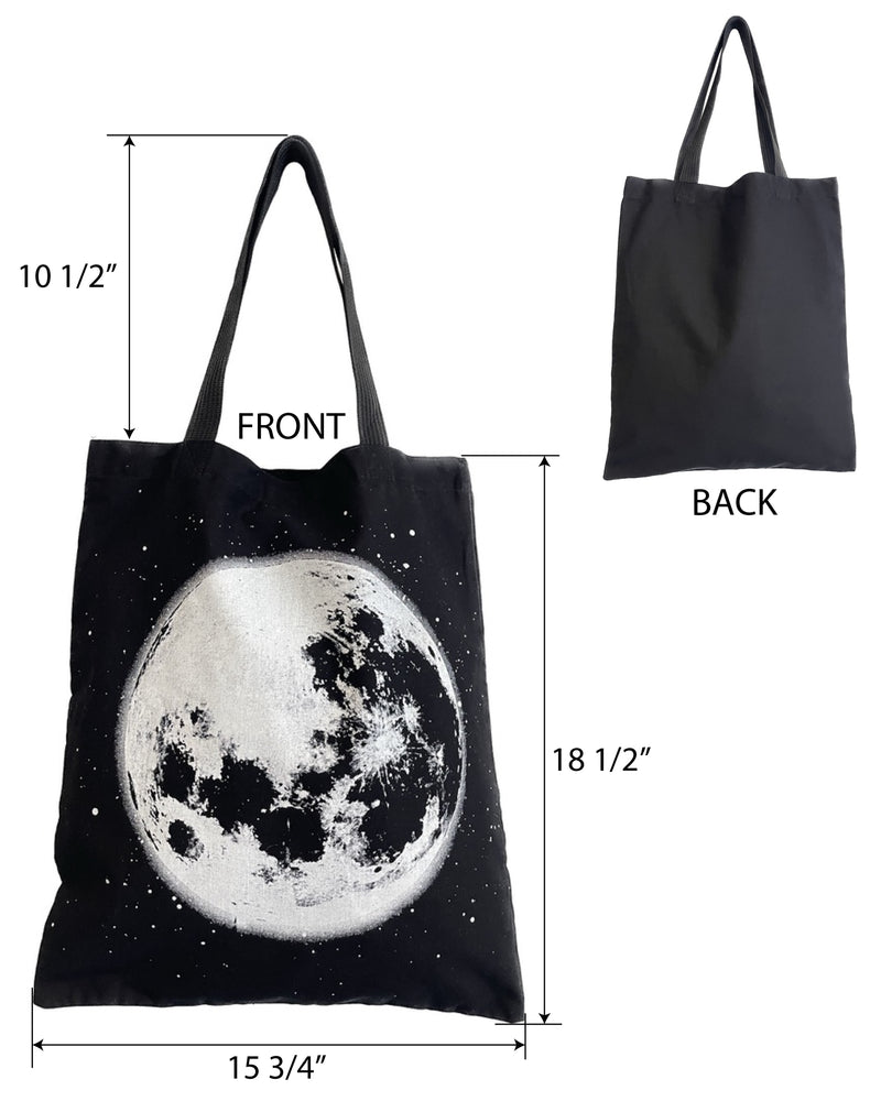 Moon Eco Canvas Tote Bag