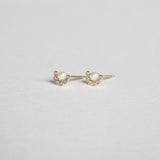 Pearl with Half Stone Studs - cyclicalind