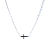 Side Cross Necklace