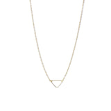 Gold Geometry Triangle Necklace