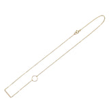 Closure of Gold Filled Circle and Bar Necklace