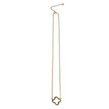 Yellow Gold Clover Necklace Closure