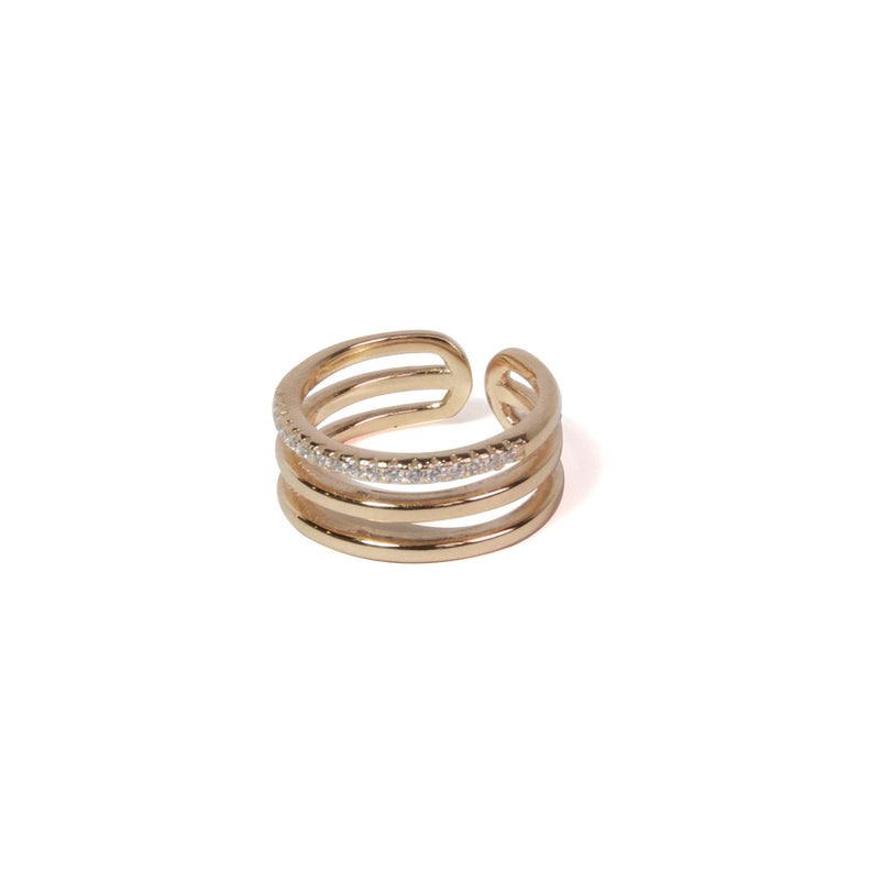 Pave Triple Ring