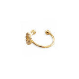 Crystal Open Circle Ear-cuff